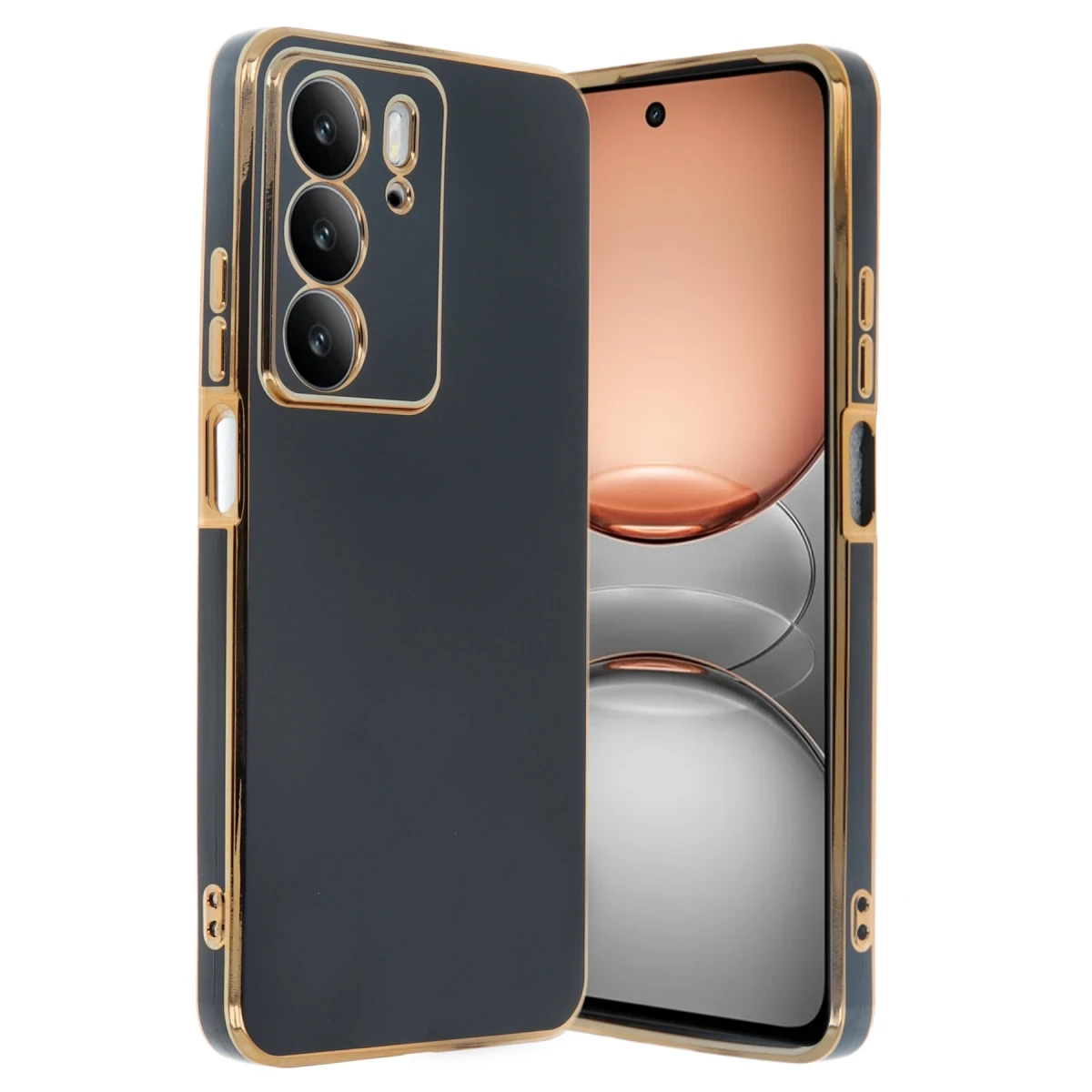 Newface Realme C75 4G Kılıf Volet Silikon - Siyah — görsel 2