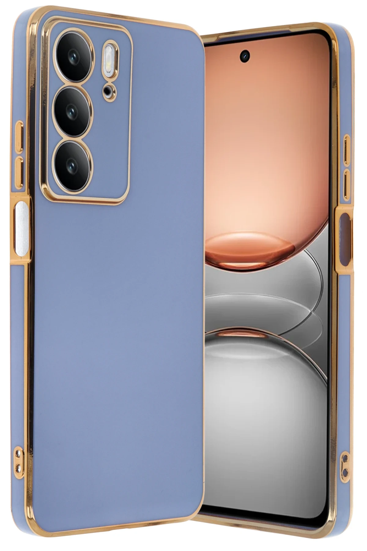 Newface Realme C75 4G Kılıf Volet Silikon - Mavi