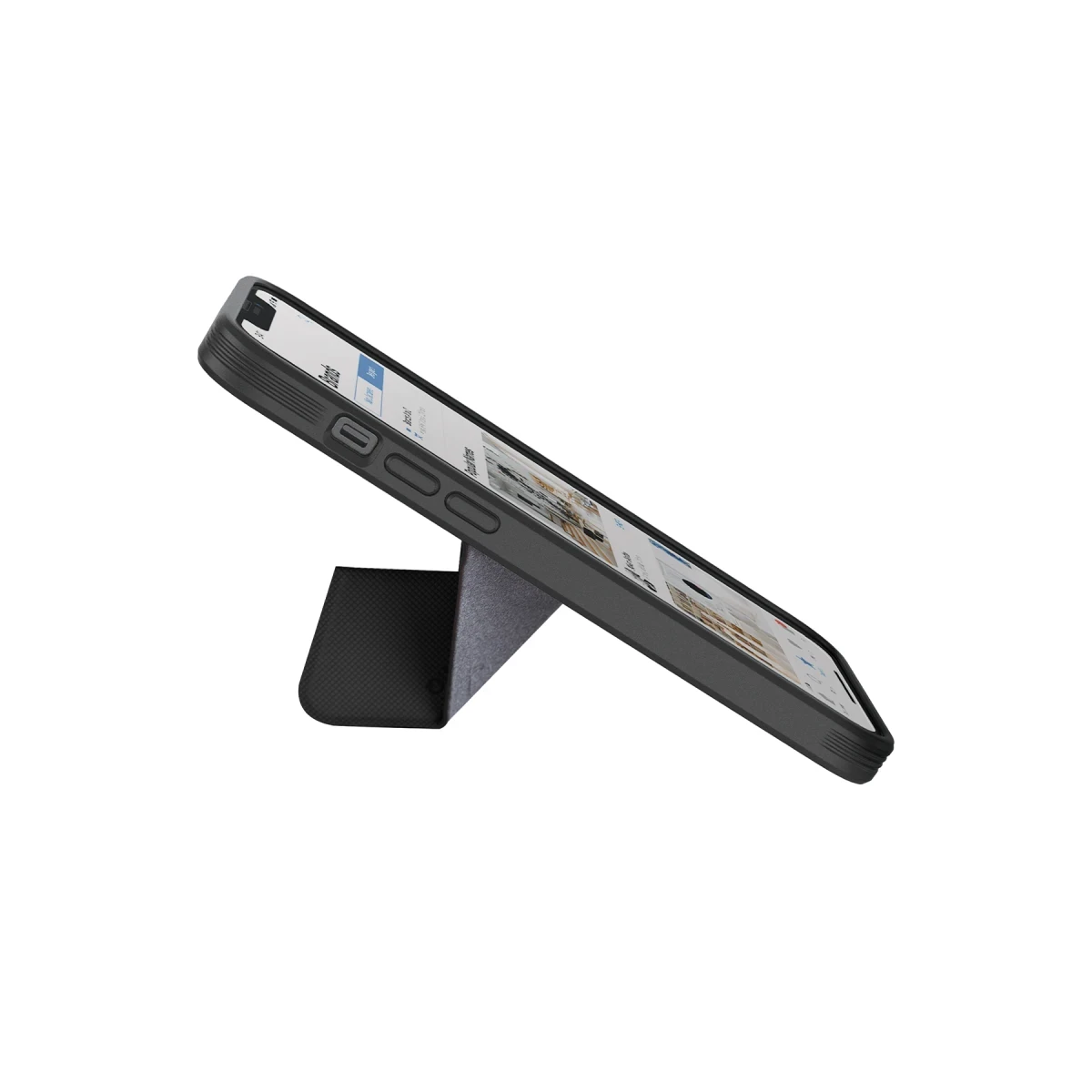 Uniq Apple iPhone 14 Plus Transforma Magsafe Standlı Kapak - Siyah