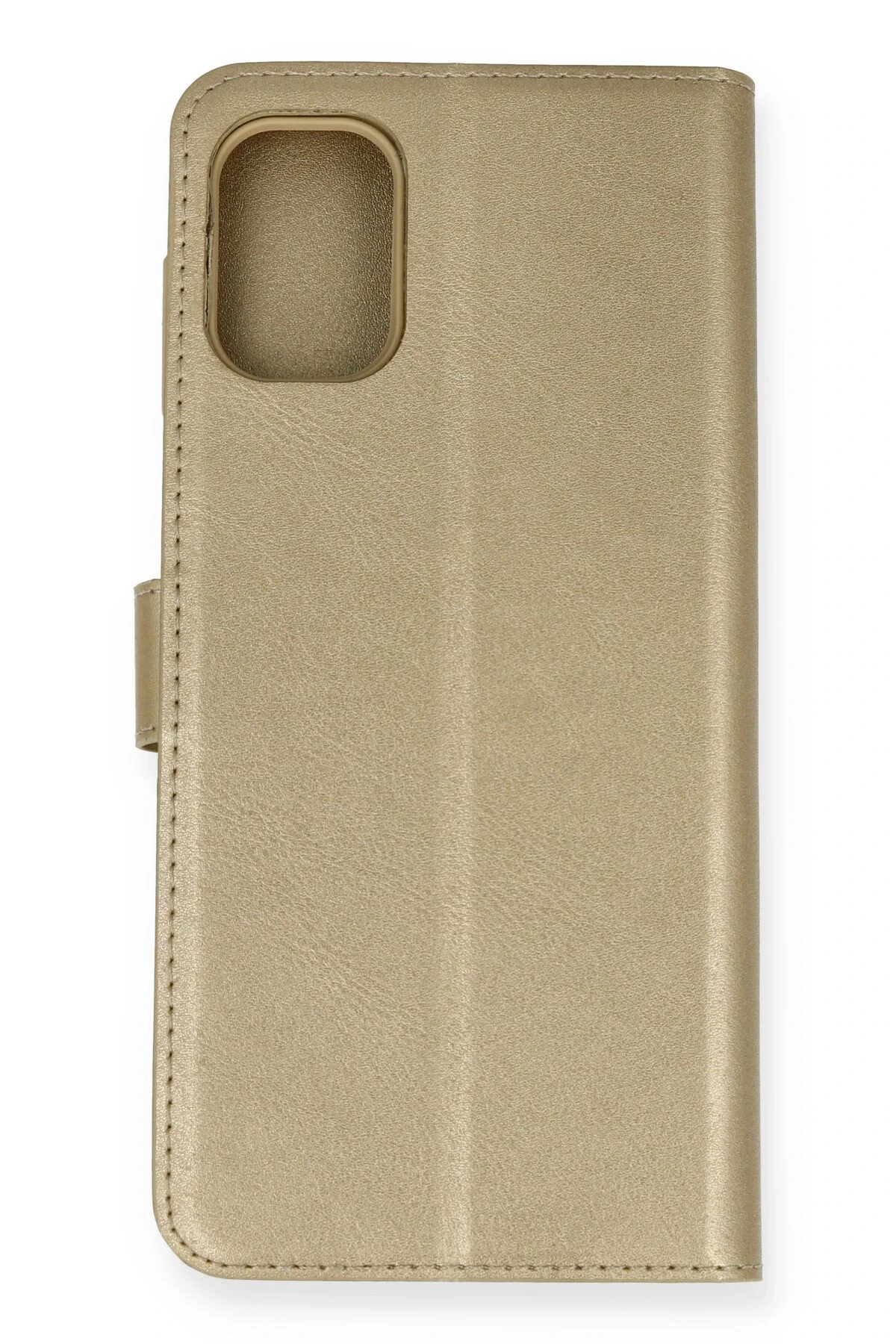 Newface Samsung Galaxy M51 Trend S Plus Kapaklı Kılıf - Gold