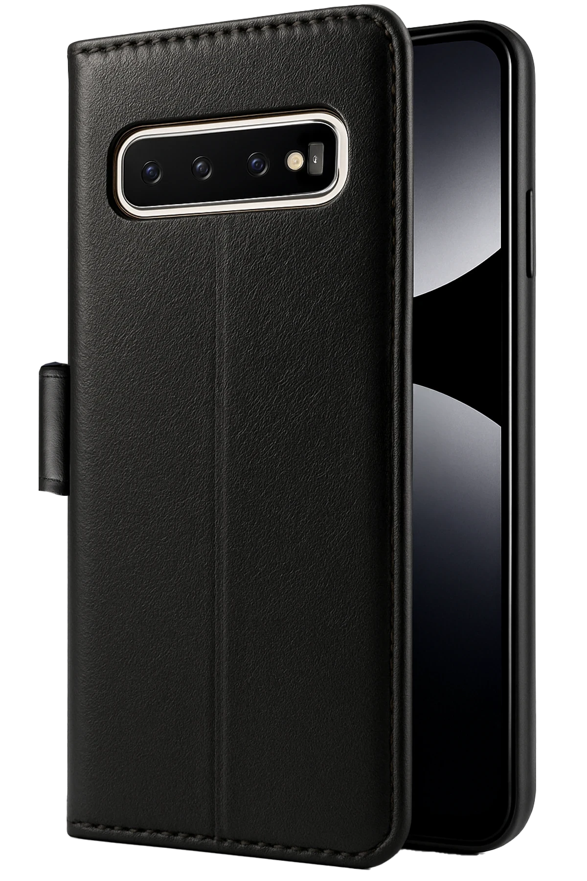Newface Samsung Galaxy S10 Plus Trend S Plus Kapaklı Kılıf - Siyah