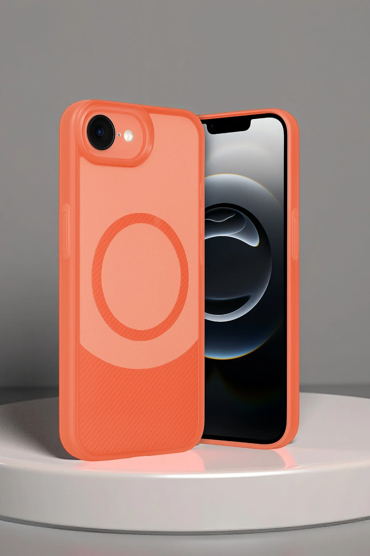 Newface iPhone 16E Kılıf Maya Karbon Kapak - Mürdüm