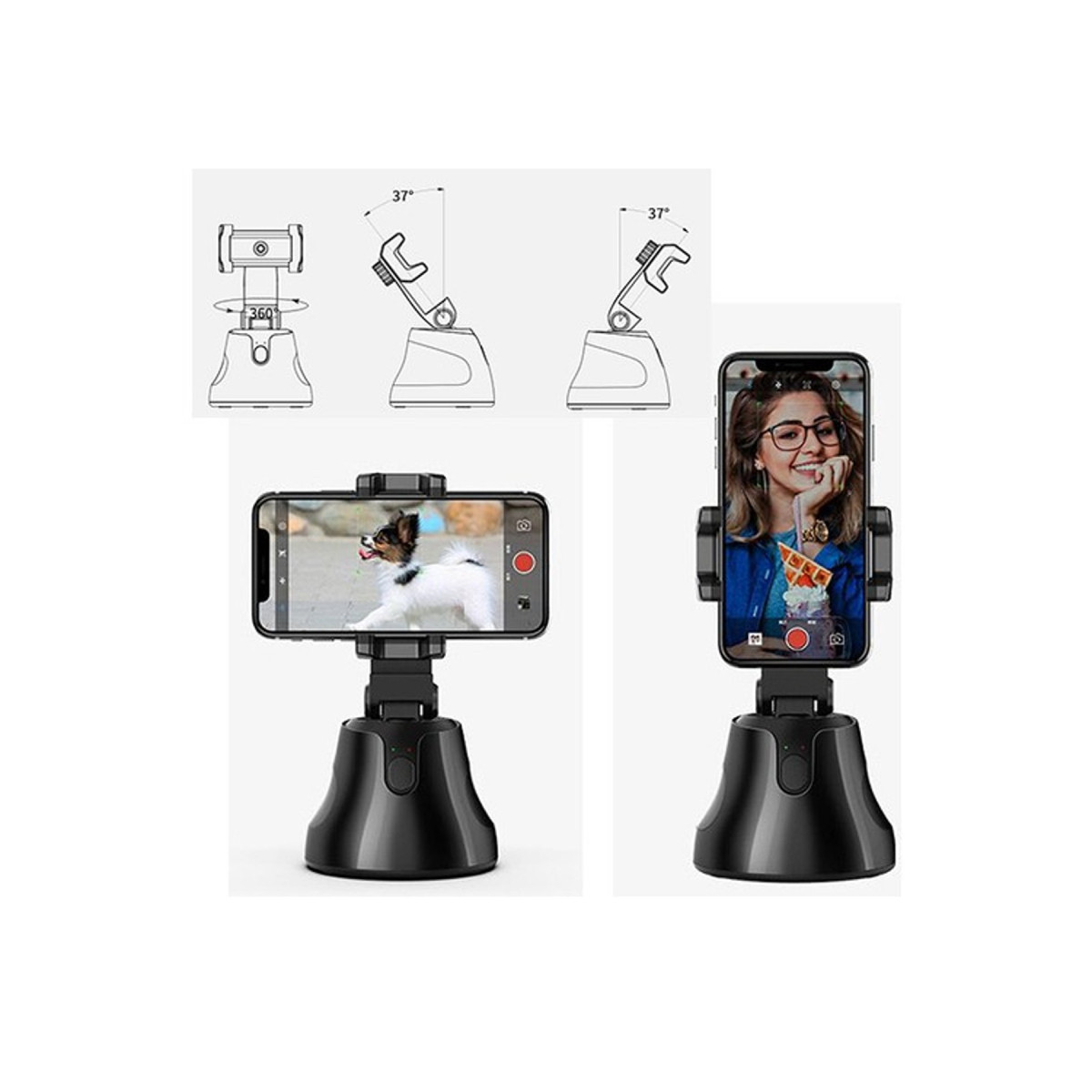 Newface Apai Genie 360 Derece Takip Etme Özellikli Selfie Gimbal - Siyah — görsel 8