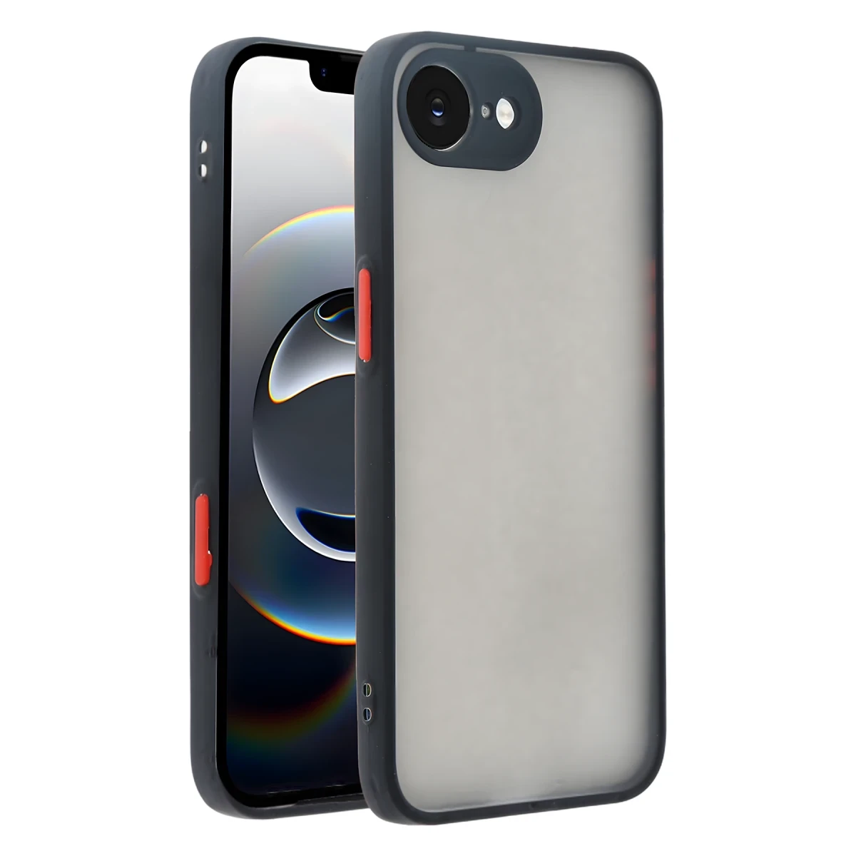 Newface Apple iPhone 16E Kılıf Montreal Silikon Kapak - Siyah — görsel 2