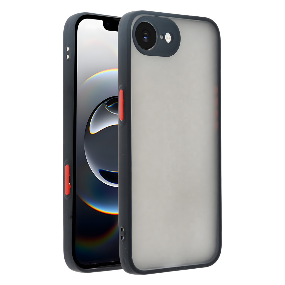 Newface Apple iPhone 16E Kılıf Montreal Silikon Kapak - Siyah — görsel 3