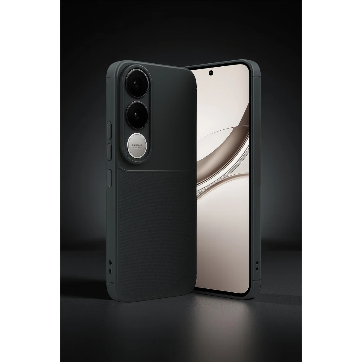 Newface Vivo V50 Lite 4G Auto Focus Karbon Kapak - Kahverengi — görsel 4