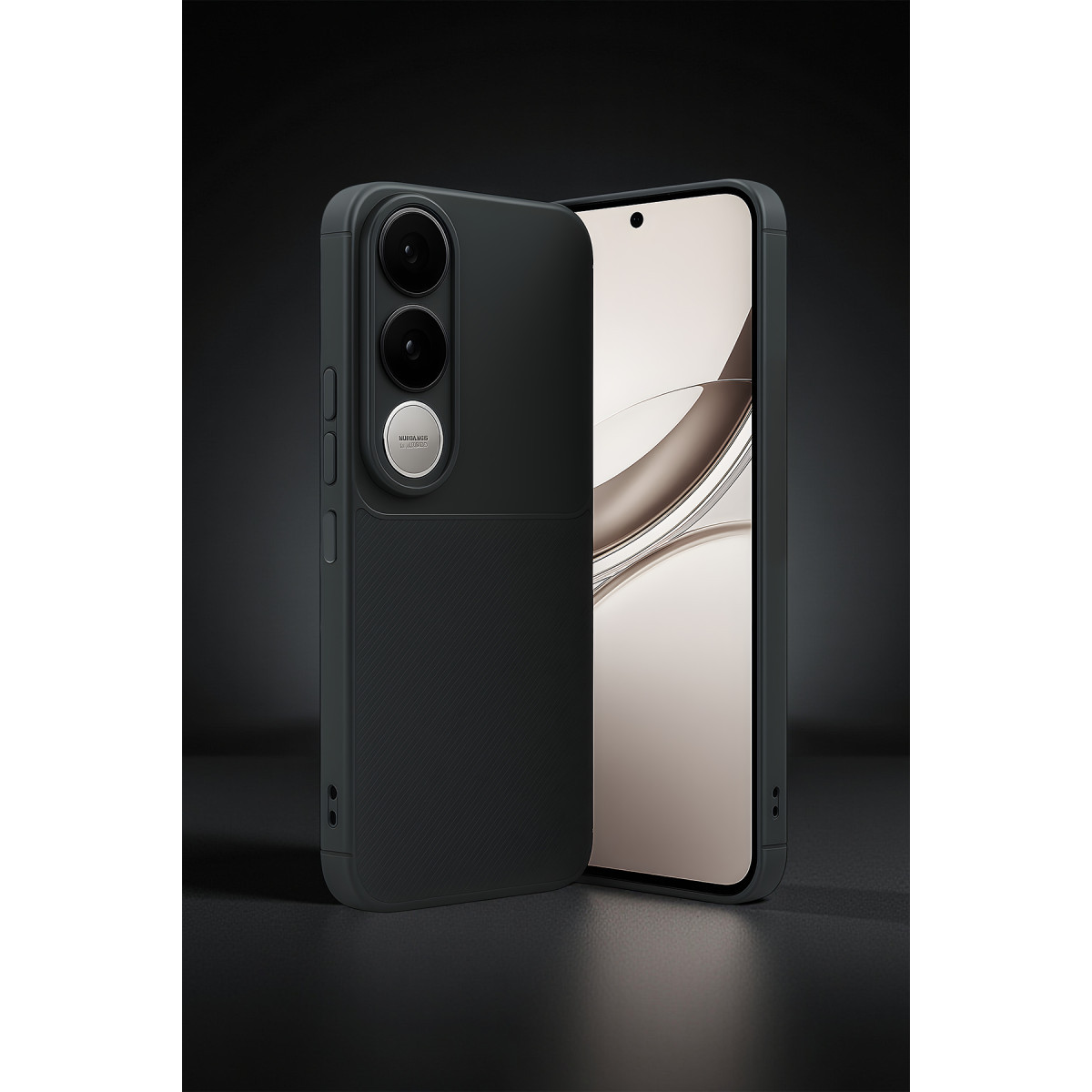 Newface Vivo V50 Lite 4G Auto Focus Karbon Kapak - Kahverengi — görsel 6