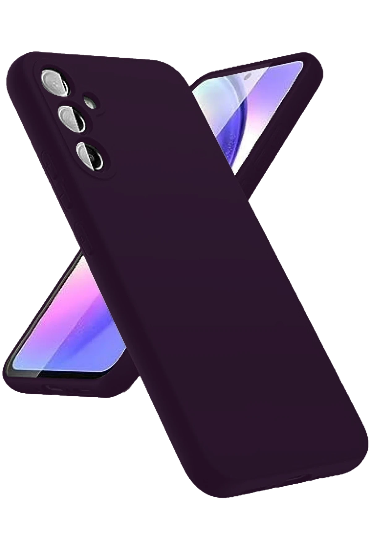 Newface Samsung Galaxy A24 4G Kılıf First Silikon - Mor