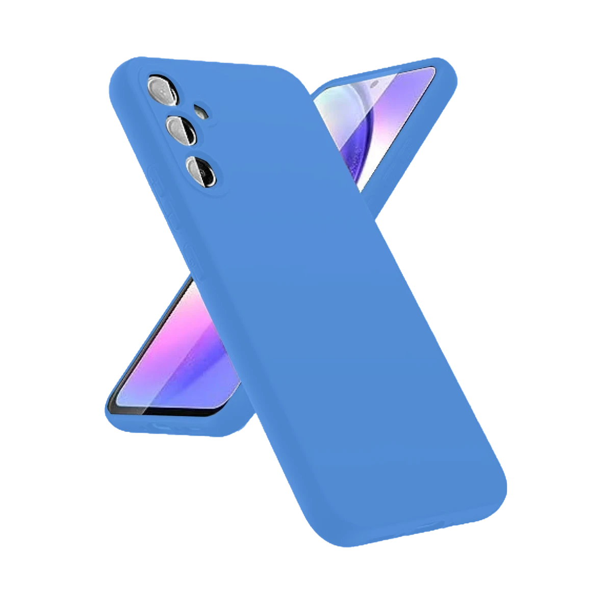 Newface Samsung Galaxy A24 4G Kılıf First Silikon - Mavi