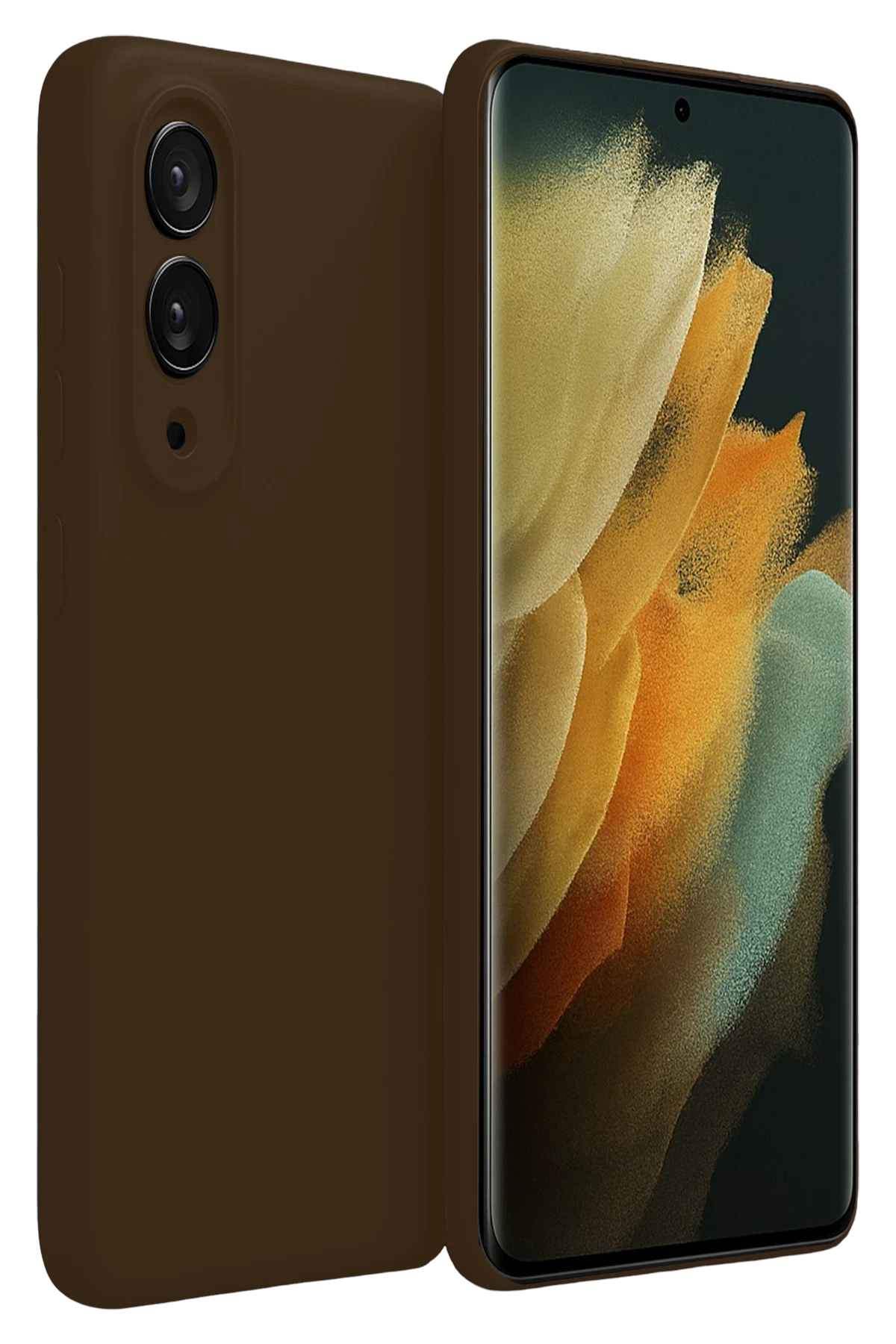 Newface Samsung Galaxy S25 Edge First Silikon - Kahverengi