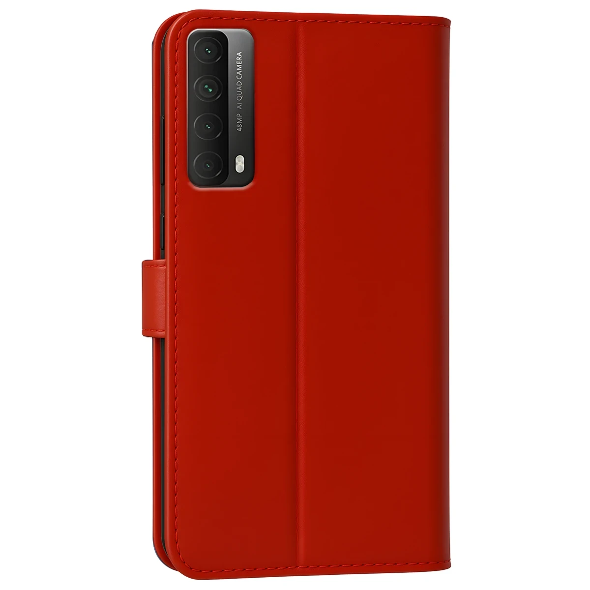 Newface Huawei P Smart 2021 Kılıf Trend S Plus Kapaklı Kılıf - Kırmızı