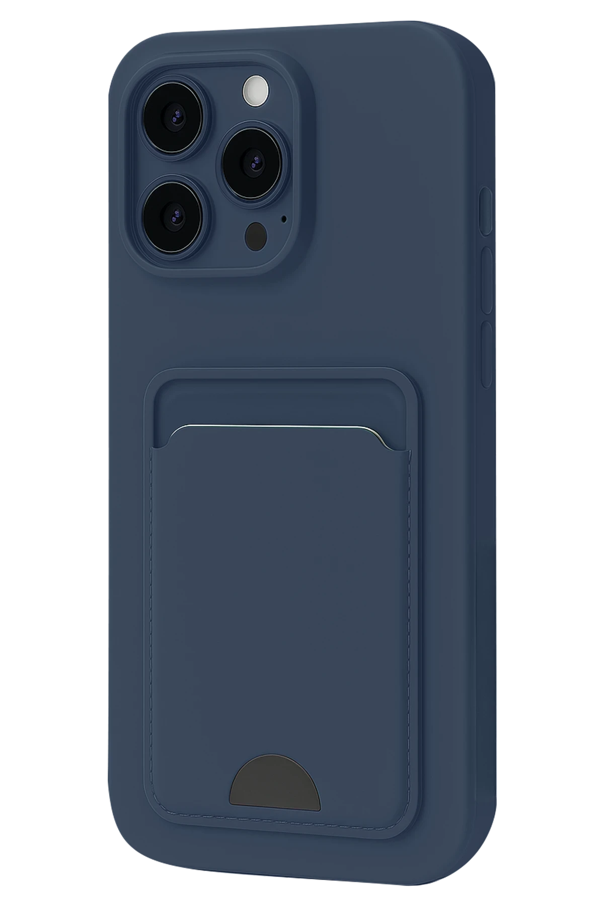 Newface iPhone 16 Pro Max Kılıf Kelvin Kartvizitli Silikon - Lacivert