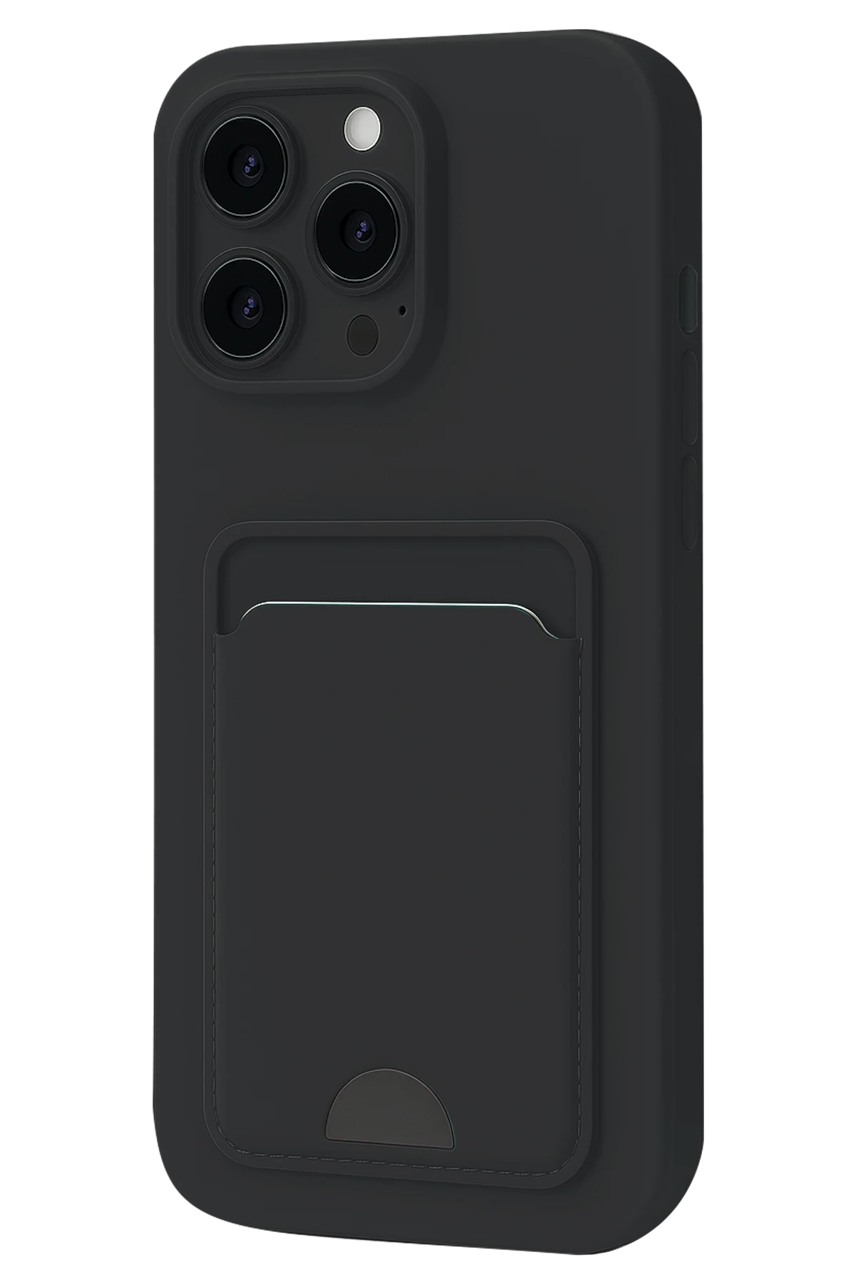 Newface Apple iPhone 16 Pro Max Kılıf Kelvin Kartvizitli Silikon - Siyah
