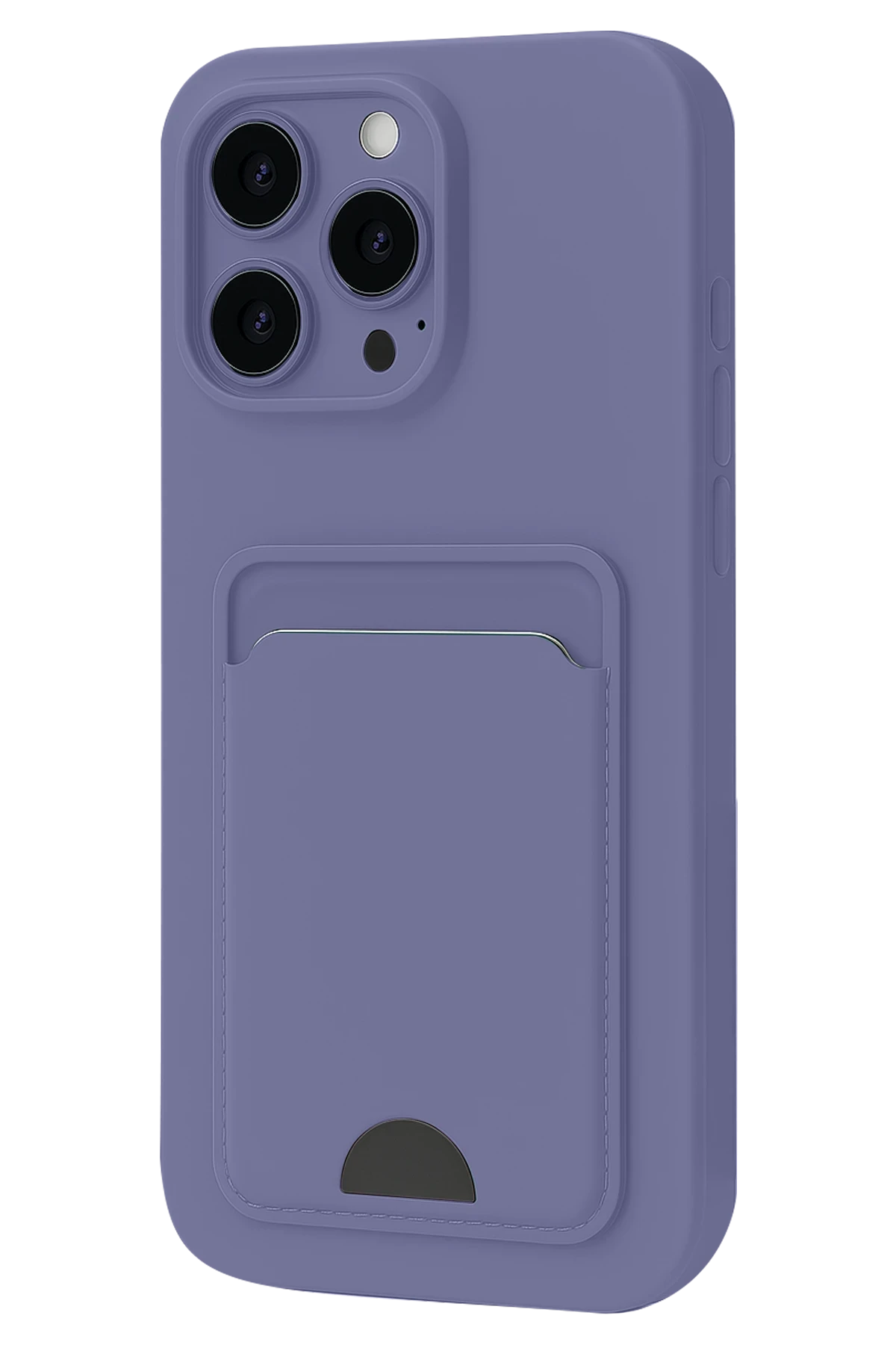 Newface iPhone 16 Pro Max Kılıf Kelvin Kartvizitli Silikon - Lila