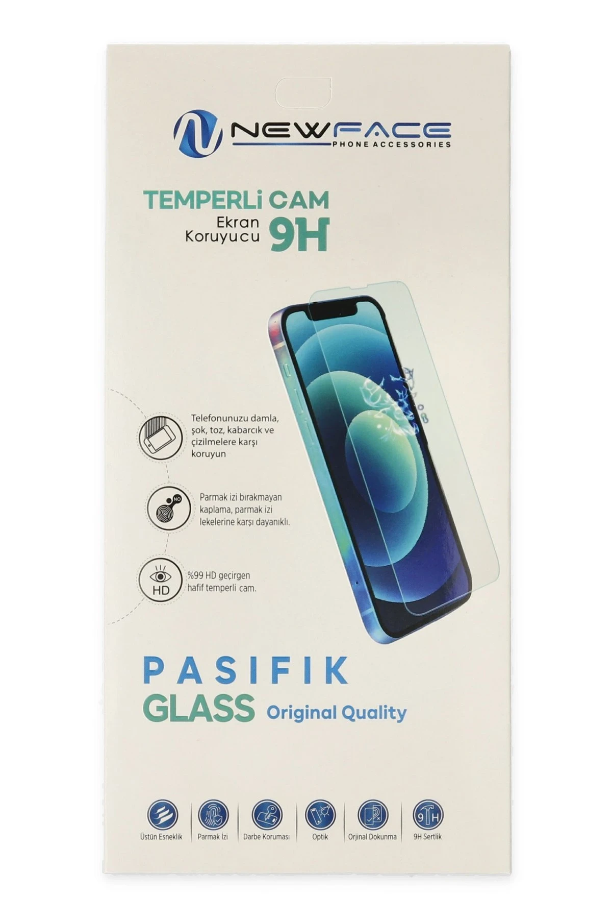 Newface iPhone 17 Pro Max Pasifik Cam Ekran Koruyucu