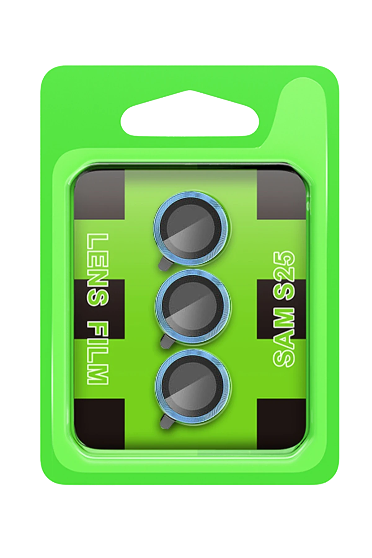 Newface Samsung Galaxy S25 Raze Metal Kamera Lens - Mavi
