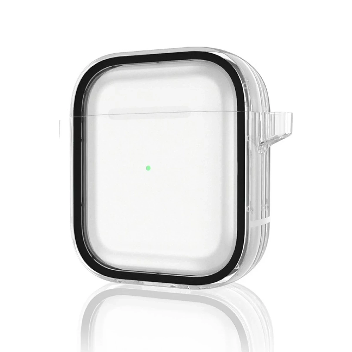 Movenchy Apple Airpods 4 (4.nesil) Shiny Şeffaf Kılıf - Siyah — görsel 4