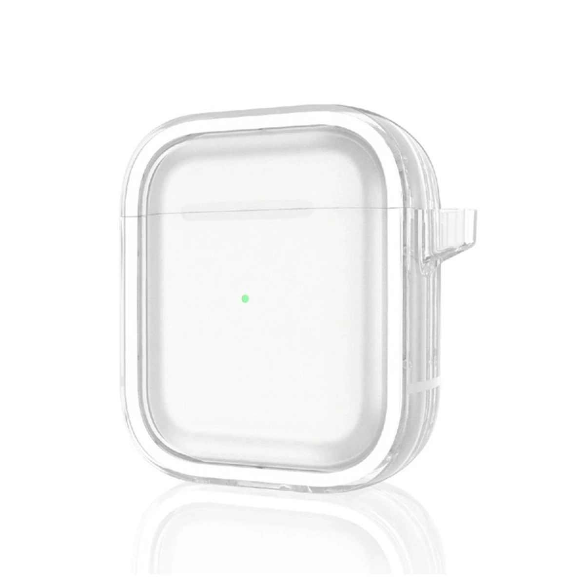 Movenchy Apple Airpods 4 (4.nesil) Shiny Şeffaf Kılıf - Beyaz