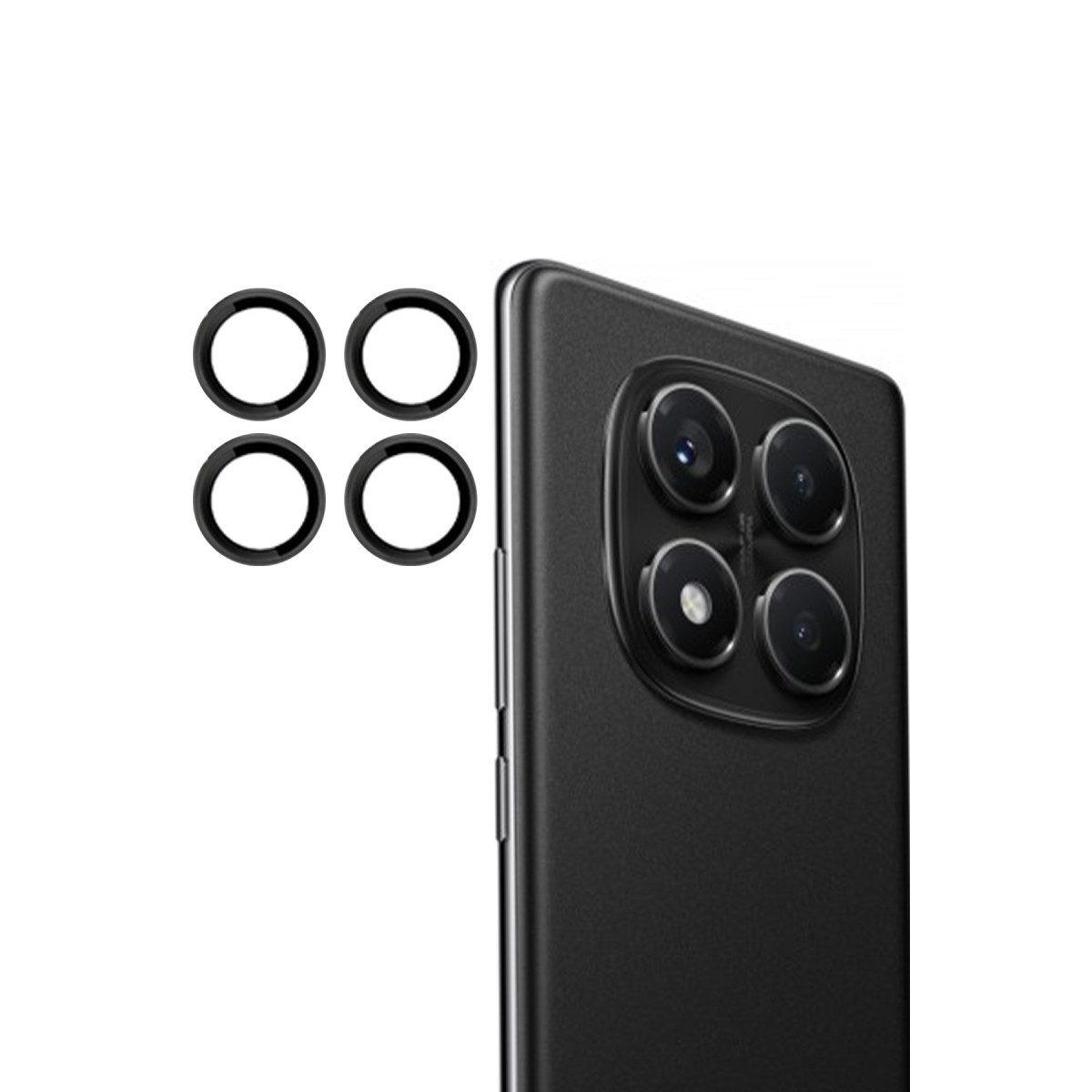 Joko Xiaomi Redmi Note 14 Pro 4G PVD Metal Kamera Lens - Siyah — görsel 5