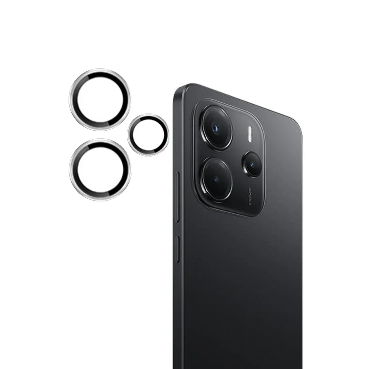 Joko Xiaomi Redmi Note 14 4G PVD Metal Kamera Lens - Gümüş