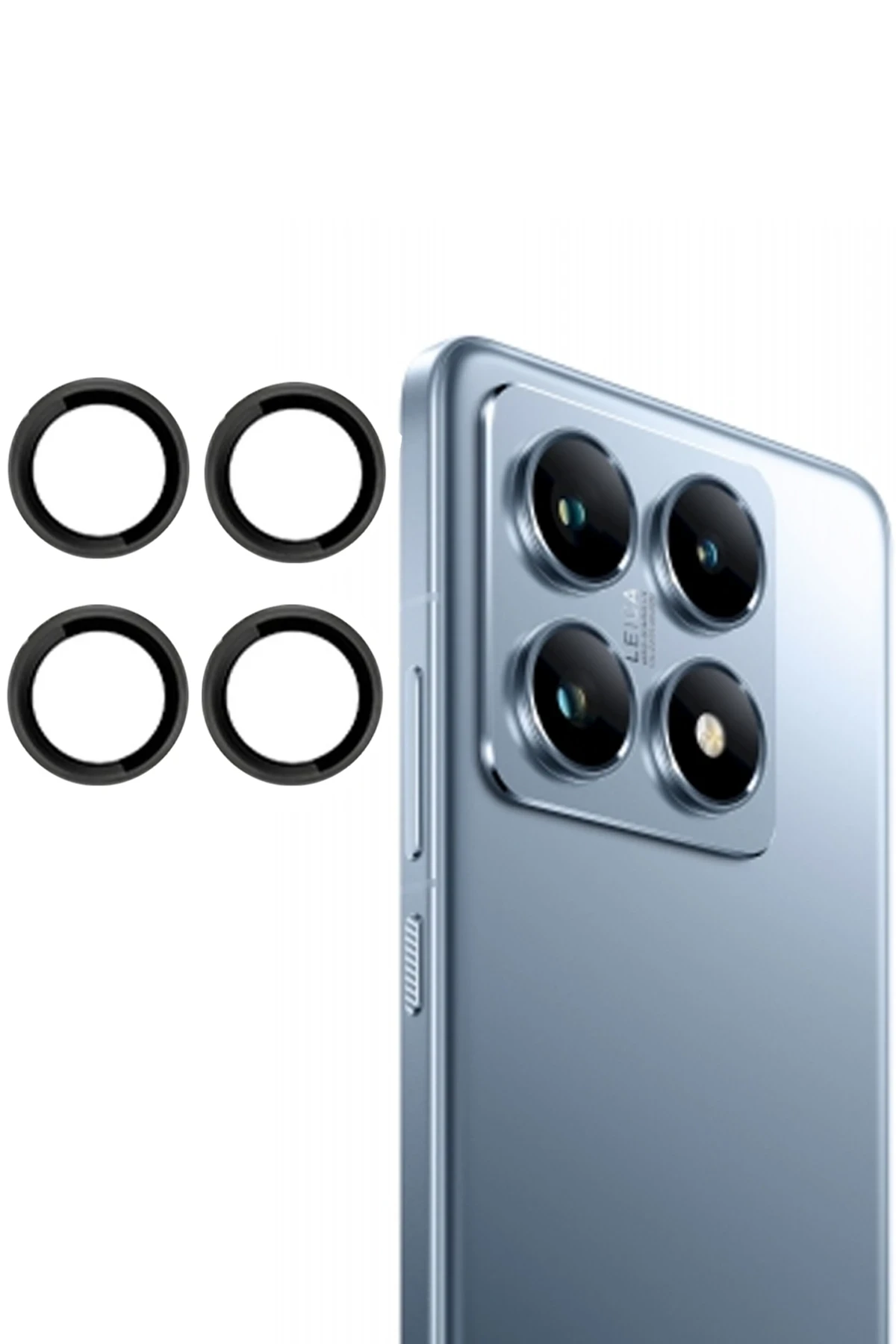 Joko Xiaomi Mi 14T Pro PVD Metal Kamera Lens - Siyah