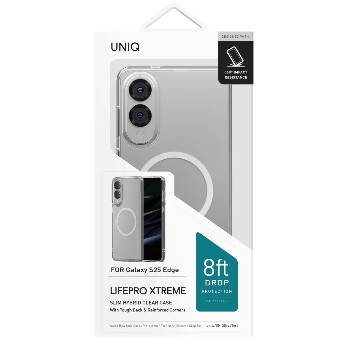 Uniq Samsung S25 Edge LifePro Xtreme Magsafe Kapak - Şeffaf