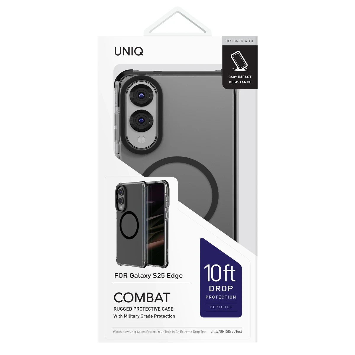 Uniq Samsung Galaxy S25 Edge Combat Magsafe Kapak - Siyah