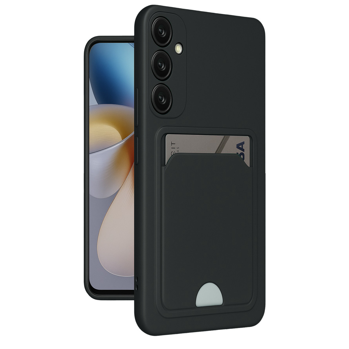 Newface Samsung Galaxy A26 Kılıf Kelvin Kartvizitli Silikon - Siyah — görsel 5