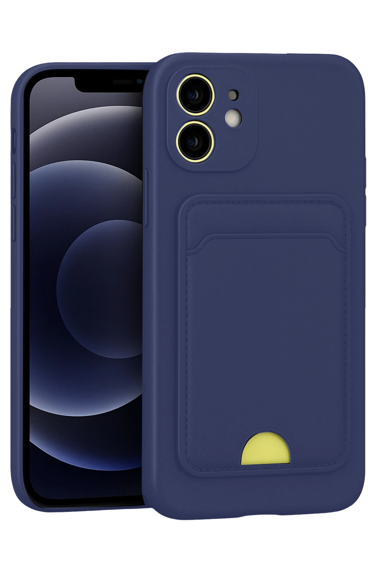 Newface iPhone 11 Kılıf Kelvin Kartvizitli Silikon - Lacivert