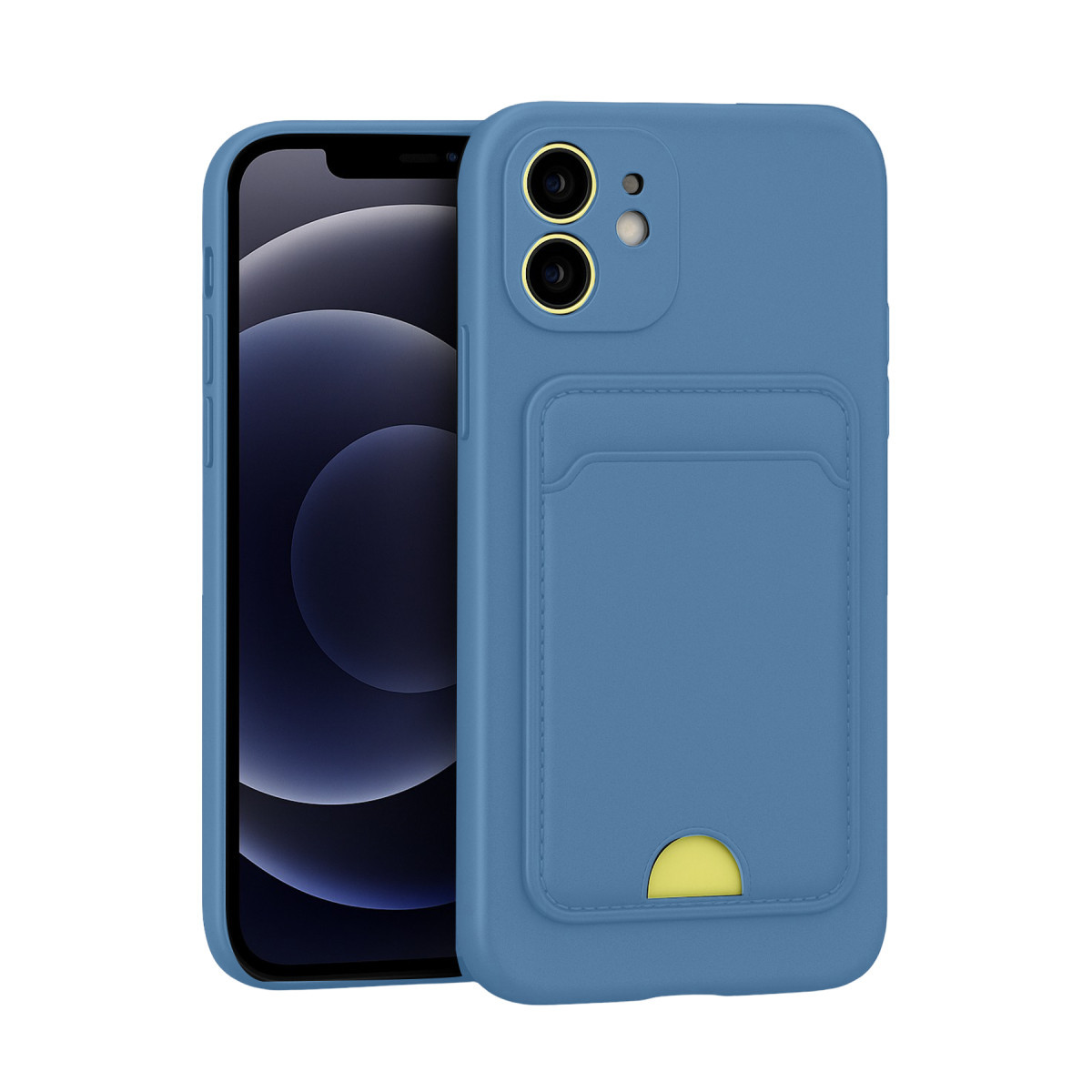 Newface Apple iPhone 11 Kılıf Kelvin Kartvizitli Silikon - Mavi — görsel 5