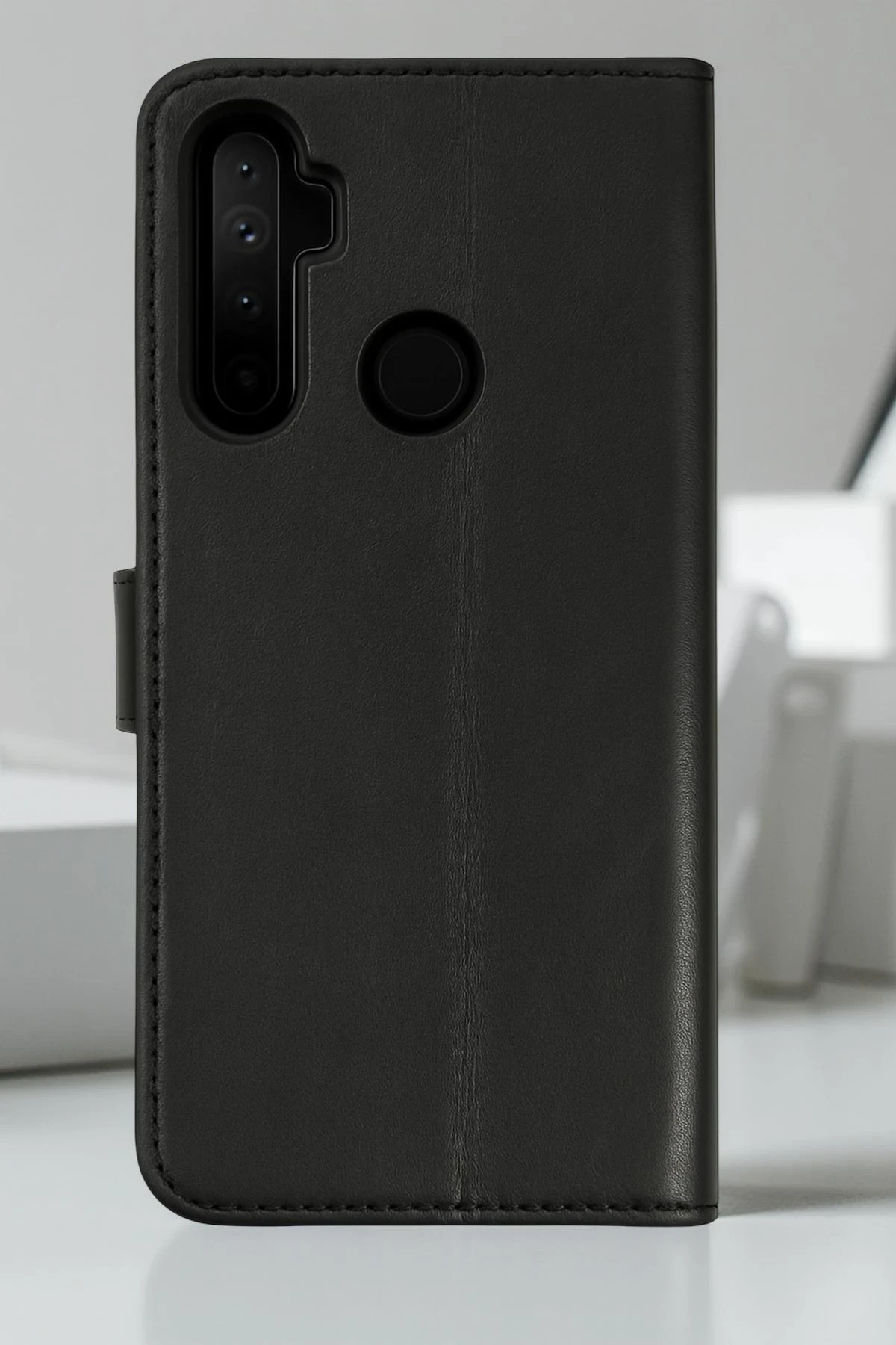 Newface Realme 6i Kılıf Trend S Plus Kapaklı Kılıf - Siyah — görsel 4