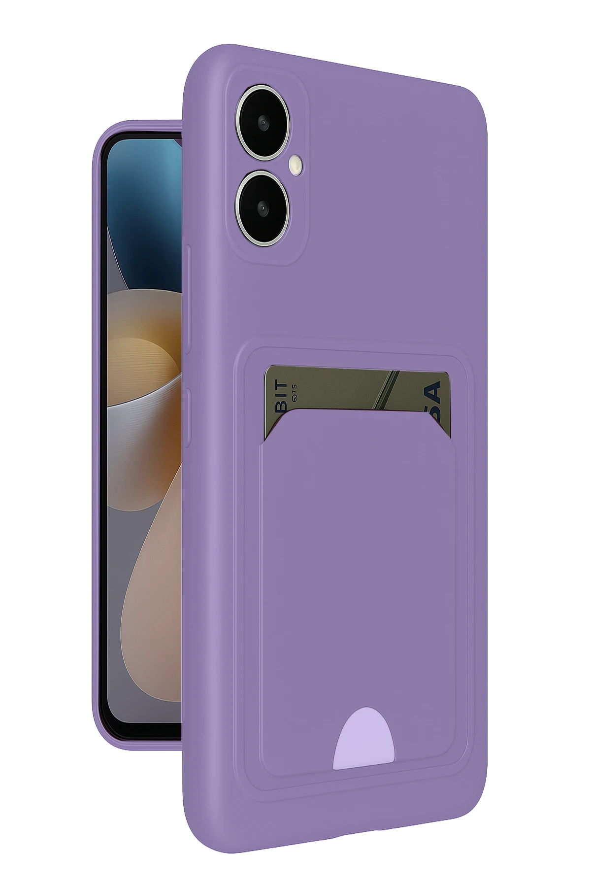 Newface Samsung Galaxy A05 Kelvin Kartvizitli Silikon - Lila