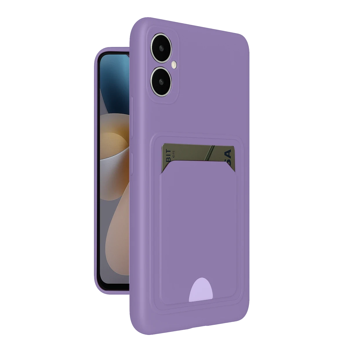 Newface Samsung Galaxy A05 Kelvin Kartvizitli Silikon - Lila