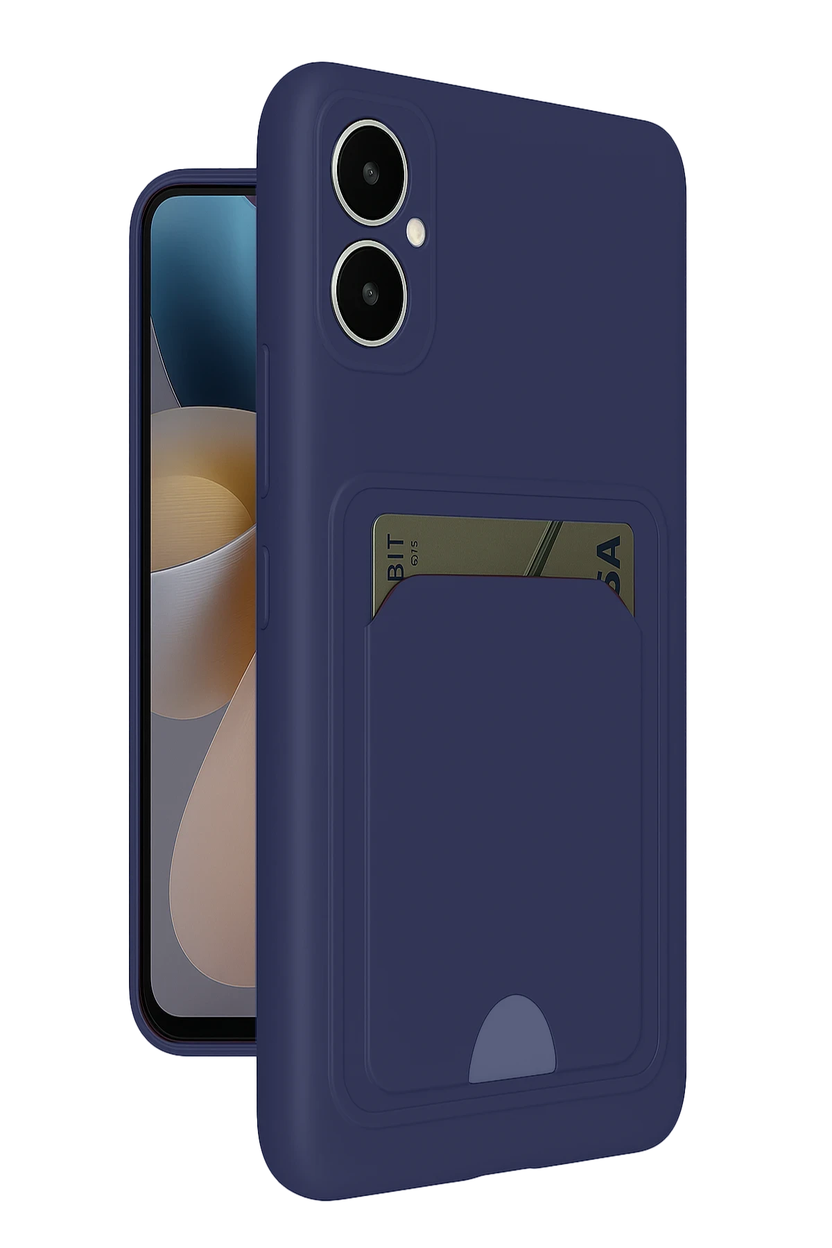 Newface Samsung Galaxy A05 Kelvin Kartvizitli Silikon - Lacivert