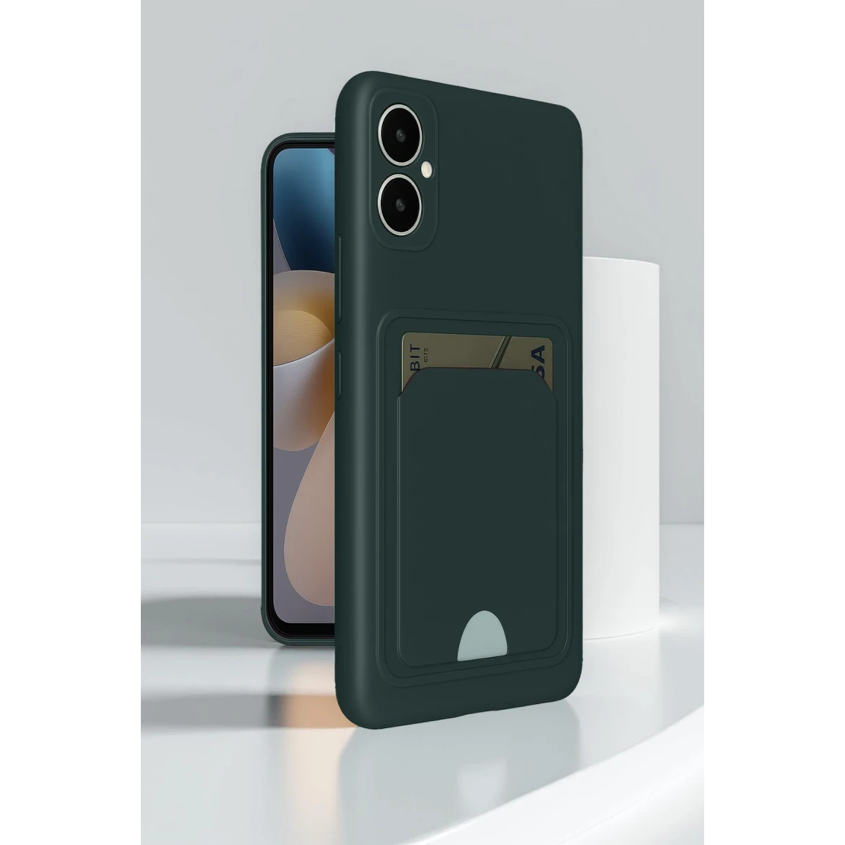 Newface Samsung Galaxy A05 Kelvin Kartvizitli Silikon - Bordo — görsel 4