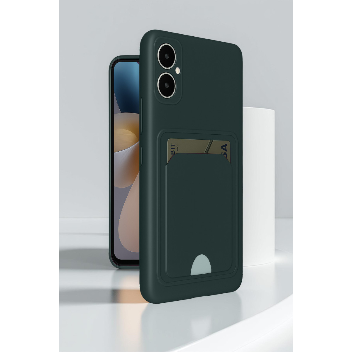 Newface Samsung Galaxy A05 Kelvin Kartvizitli Silikon - Bordo — görsel 6