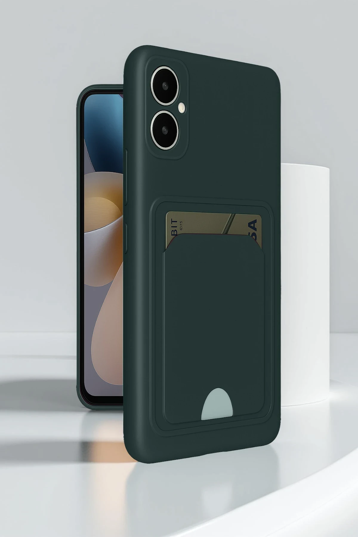 Newface Samsung Galaxy A05 Kelvin Kartvizitli Silikon - Siyah