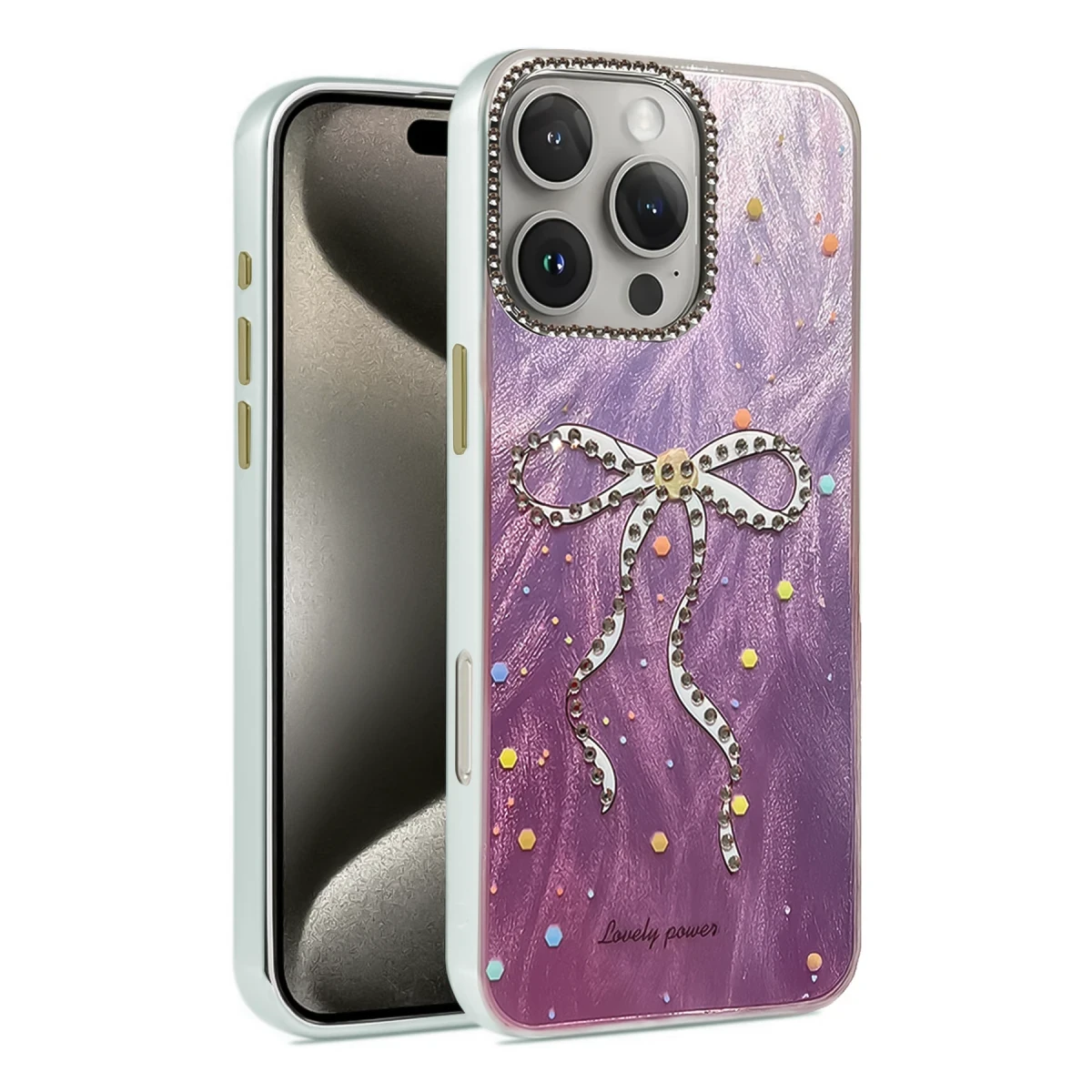 Newface Apple iPhone 16 Pro Max Kılıf Blade Aynalı Desenli Kapak - Desen 1 — görsel 3