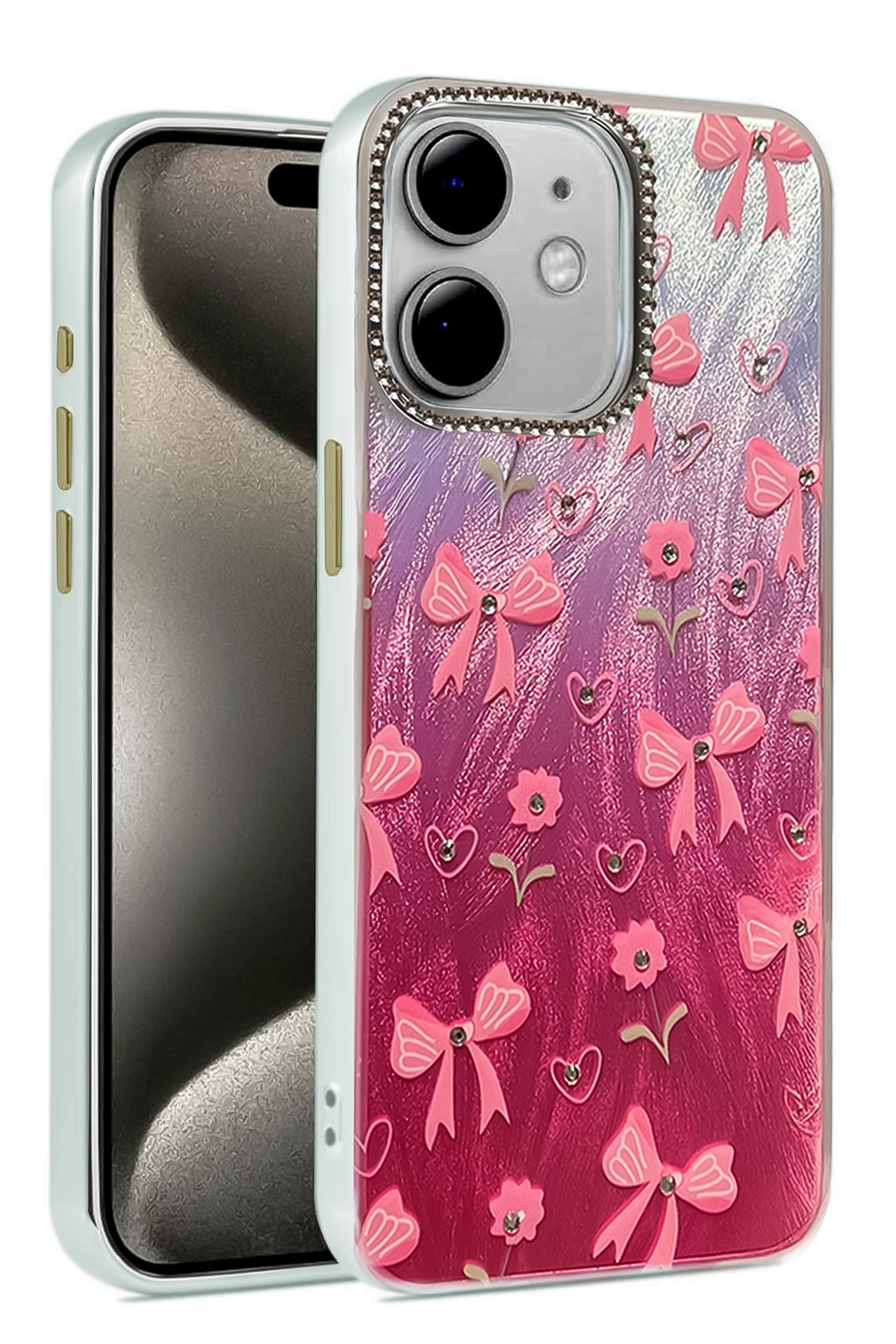 Newface iPhone 11 Kılıf Blade Aynalı Desenli Kapak - Desen 3