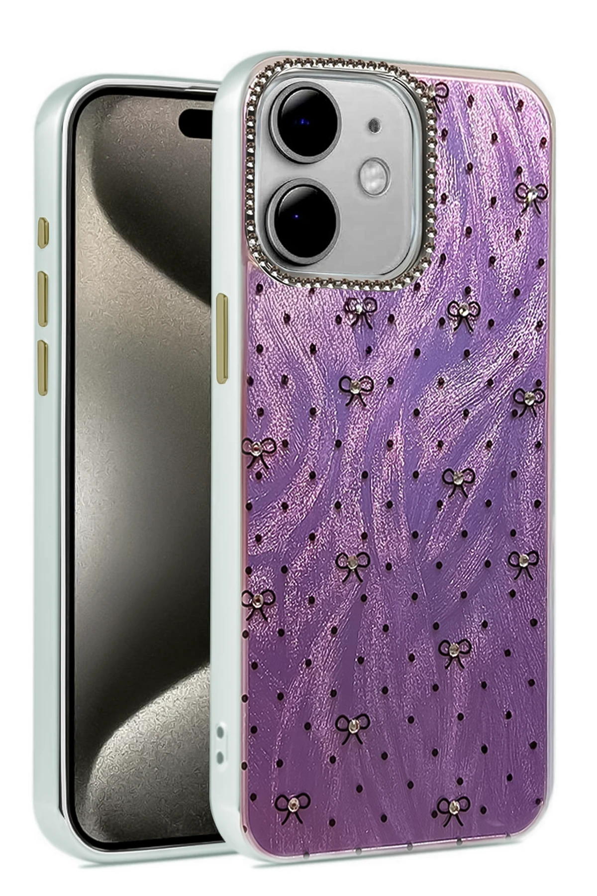 Newface iPhone 11 Kılıf Blade Aynalı Desenli Kapak - Desen 2