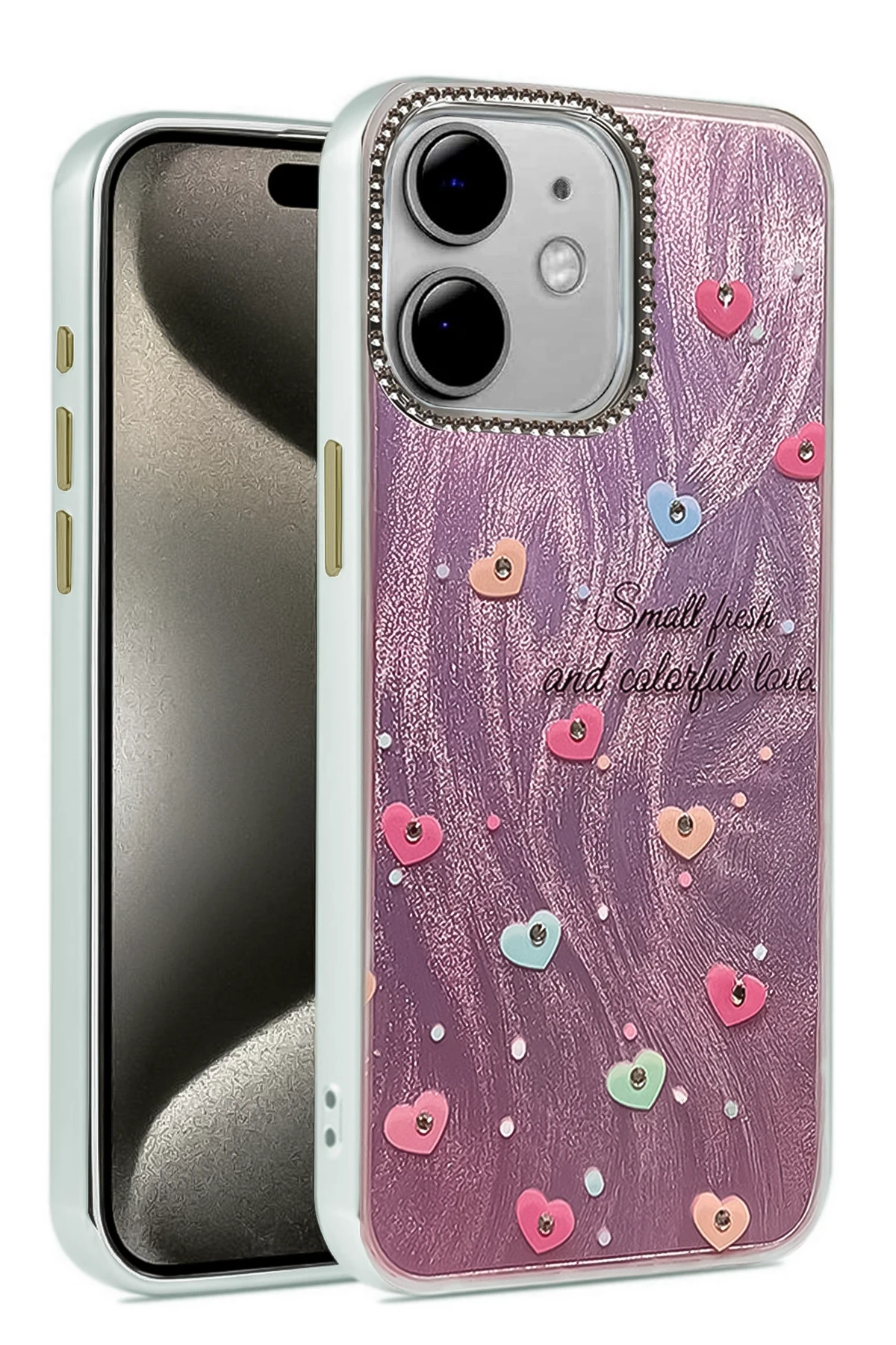Newface iPhone 11 Kılıf Blade Aynalı Desenli Kapak - Desen 8