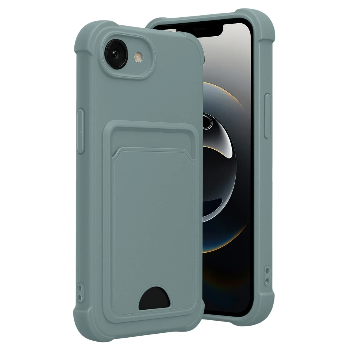 Newface Apple iPhone 16E Kelvin Kartvizitli Silikon - Açık Yeşil — görsel 3