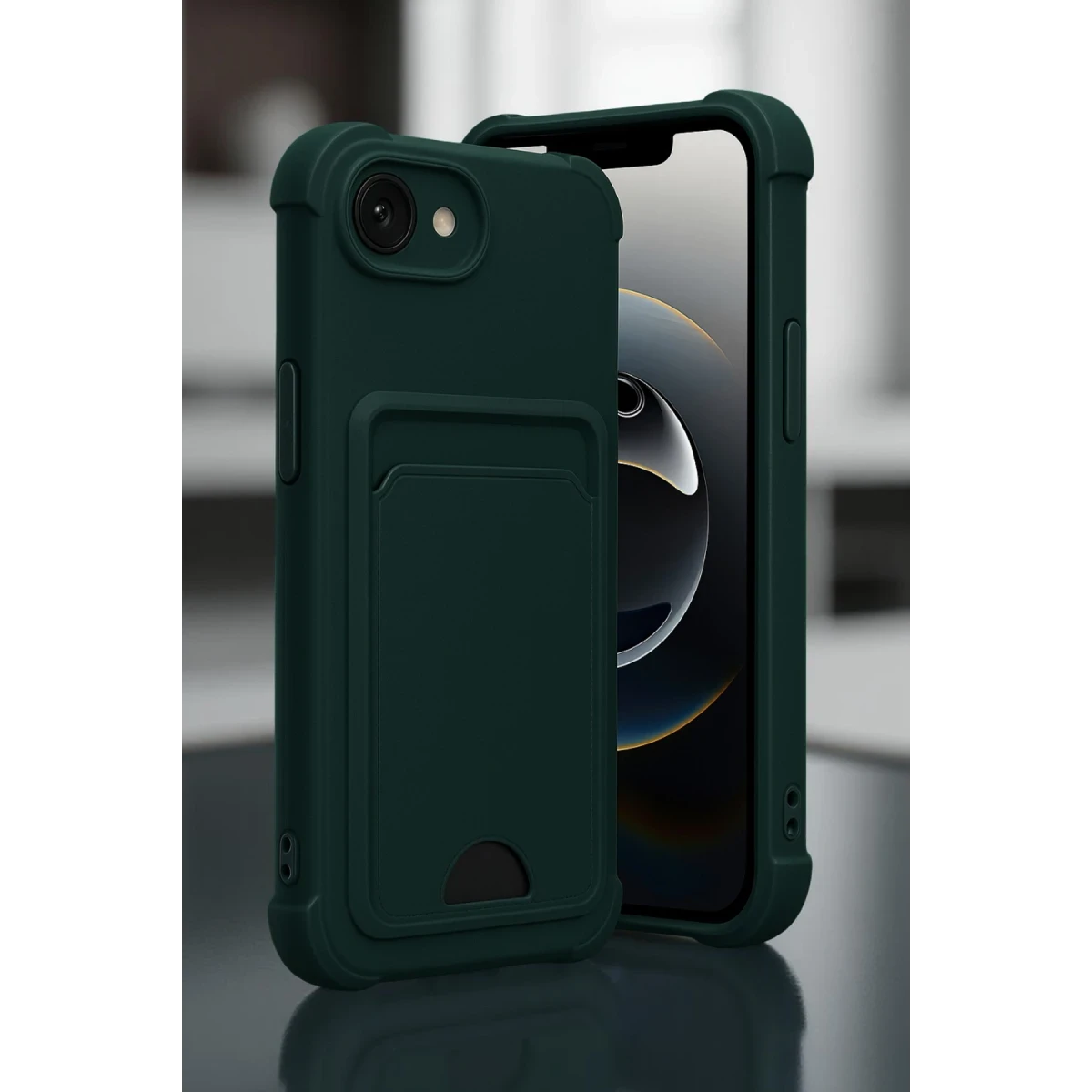 Newface Apple iPhone 16E Kelvin Kartvizitli Silikon - Açık Yeşil — görsel 4