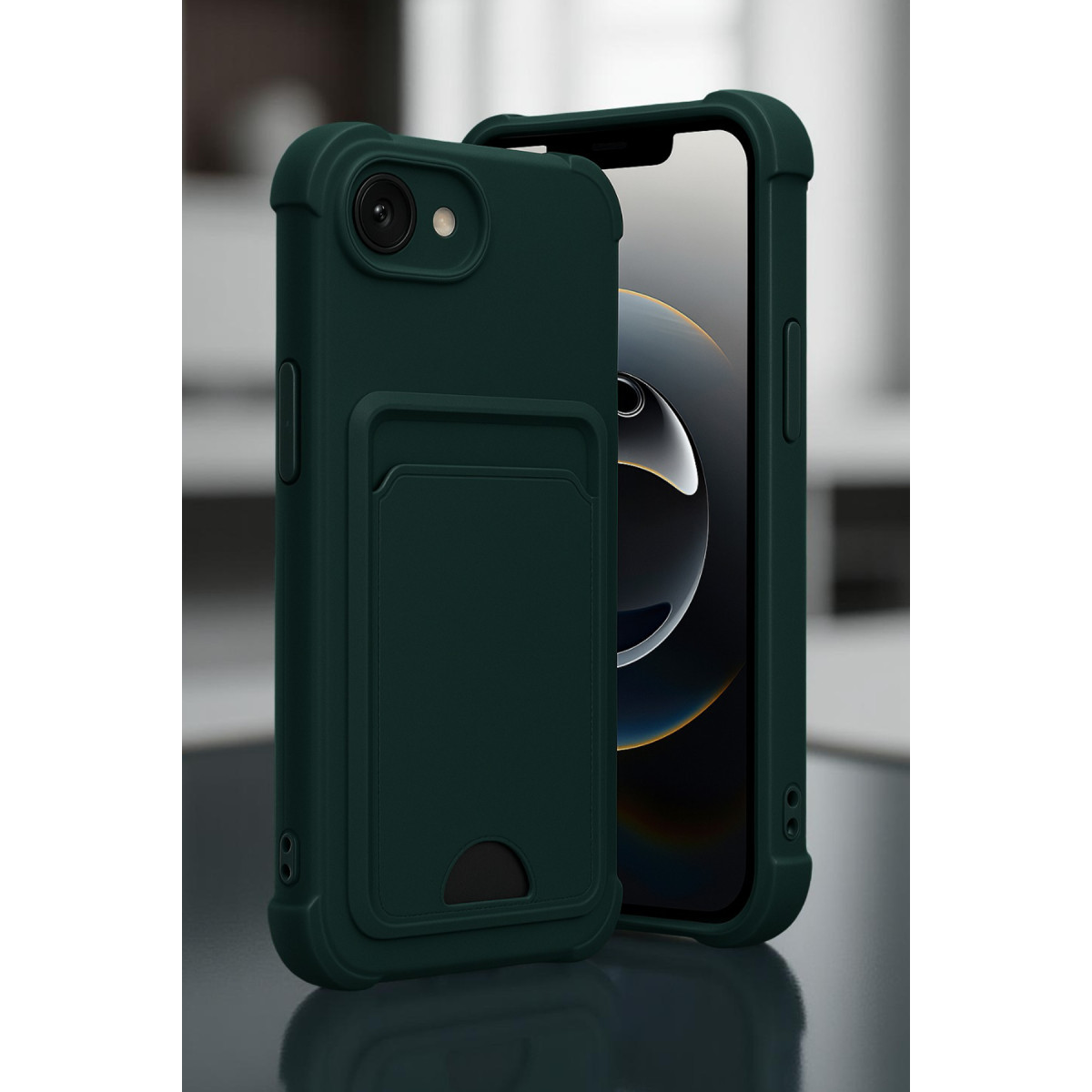 Newface Apple iPhone 16E Kelvin Kartvizitli Silikon - Açık Yeşil — görsel 6