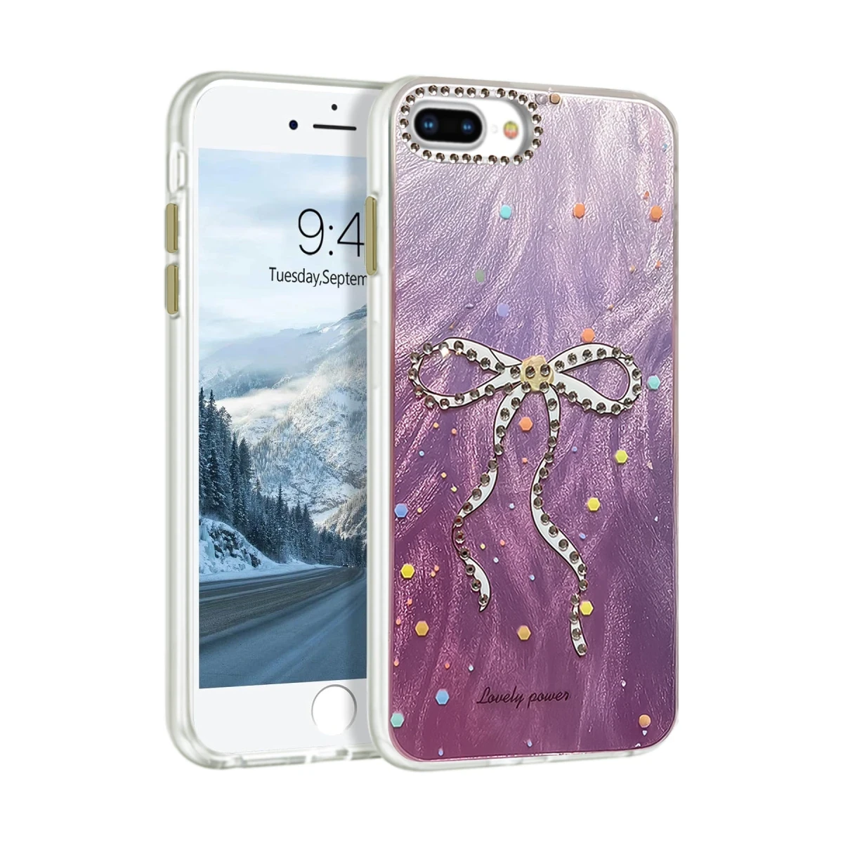 Newface Apple iPhone 7 Plus Kılıf Blade Aynalı Desenli Kapak - Desen 1 — görsel 3