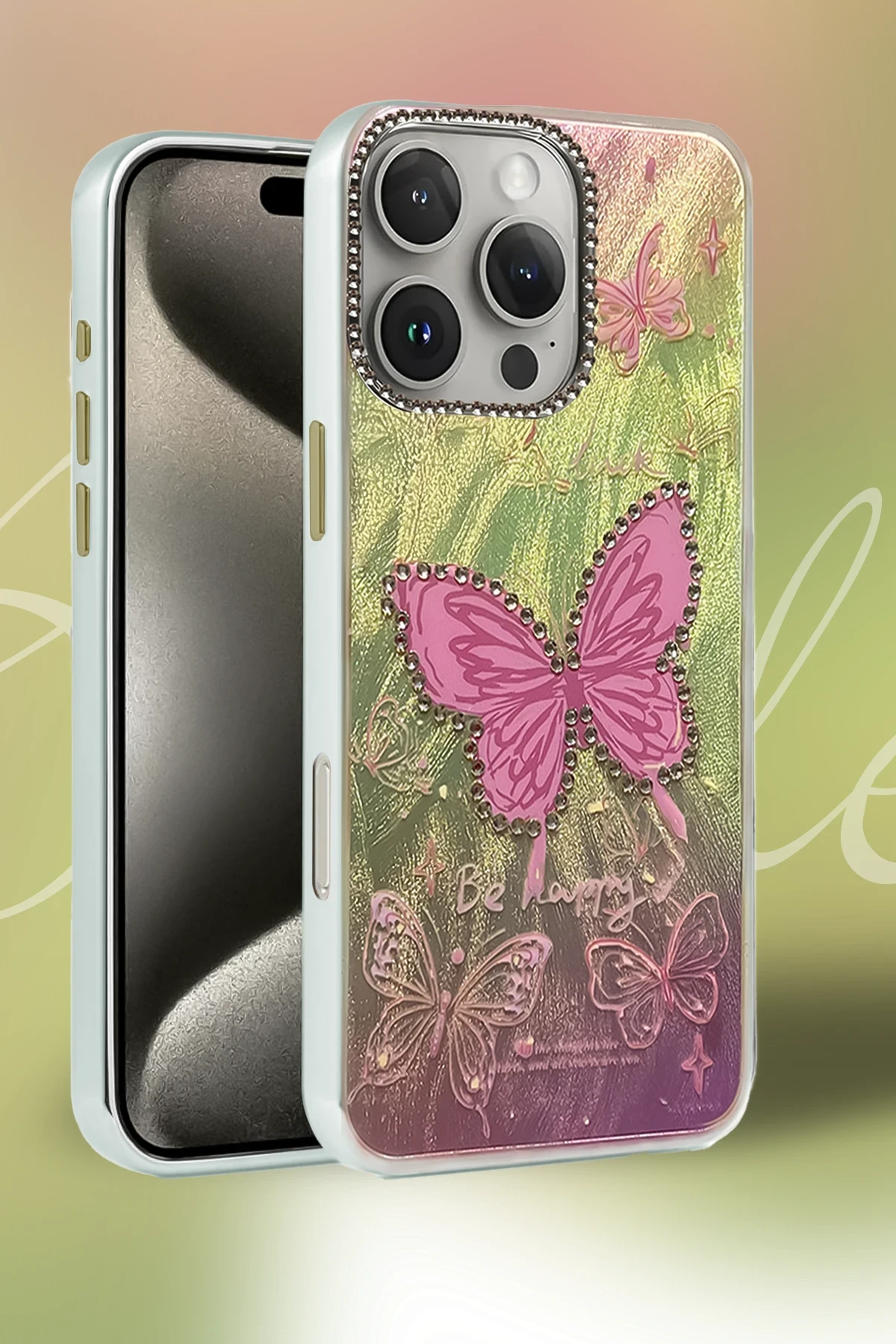 Newface Apple iPhone 7 Plus Kılıf Blade Aynalı Desenli Kapak - Desen 1 — görsel 2