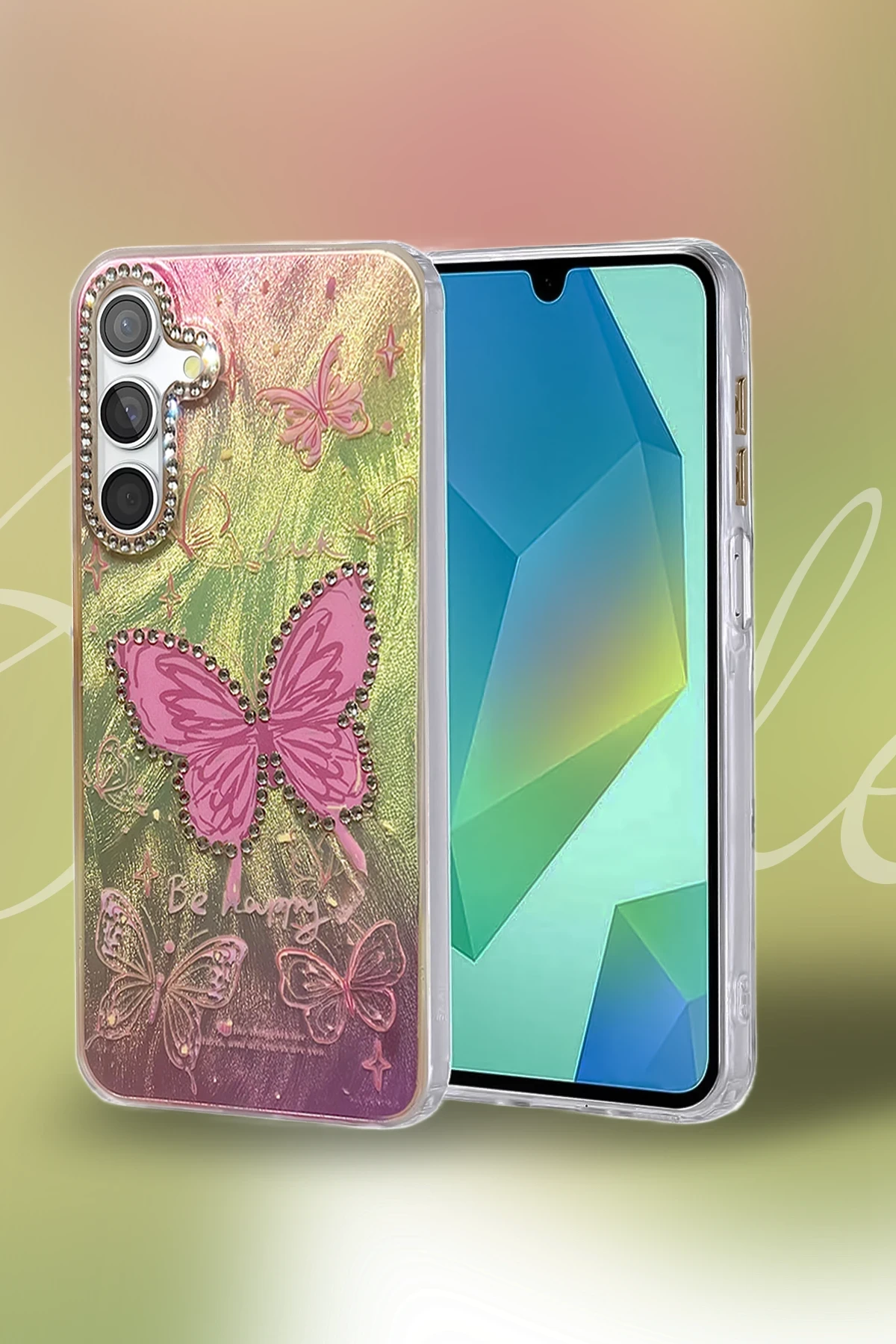 Newface Samsung Galaxy A16 5G Kılıf Blade Aynalı Desenli Kapak - Desen 1 — görsel 2