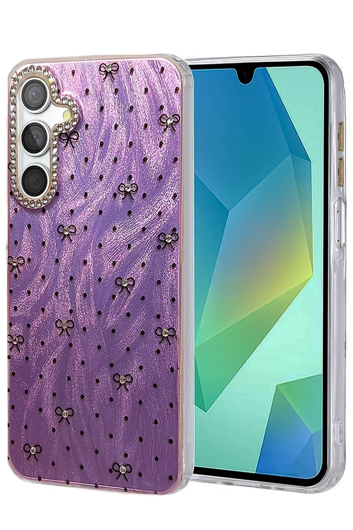 Newface Samsung Galaxy S25 Plus Kılıf Blade Aynalı Desenli Kapak - Desen 2