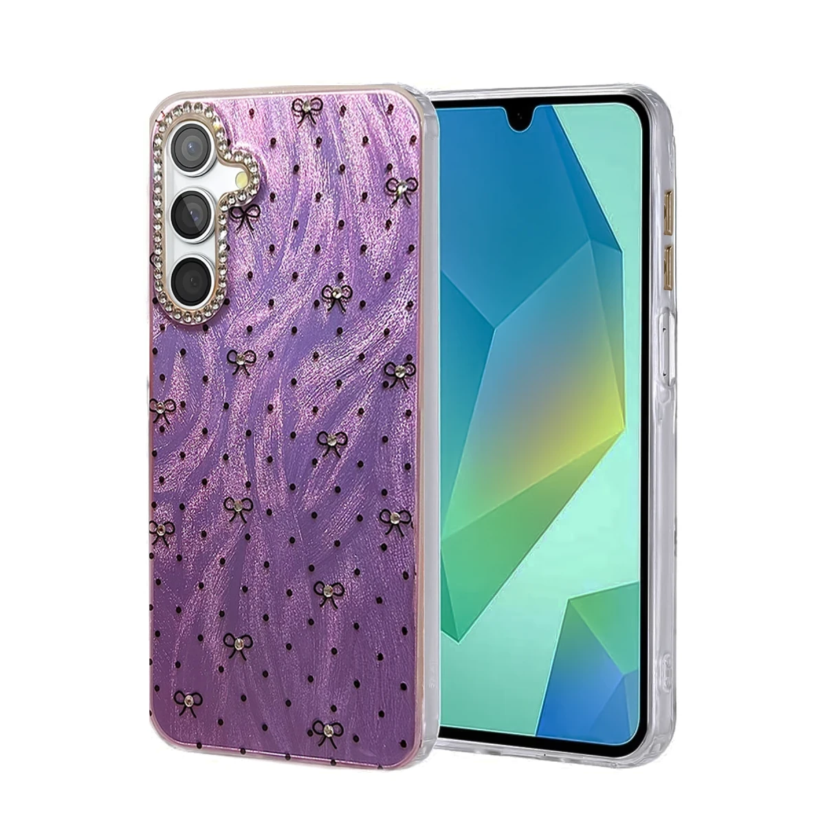 Newface Samsung Galaxy A15 4G Kılıf Blade Aynalı Desenli Kapak - Desen 2