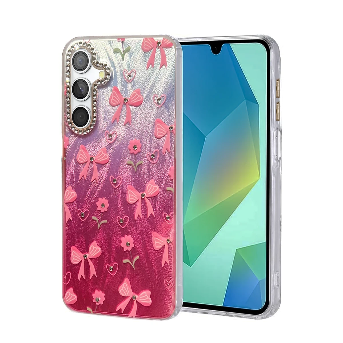 Newface Samsung Galaxy S23 FE Kılıf Blade Aynalı Desenli Kapak - Desen 3